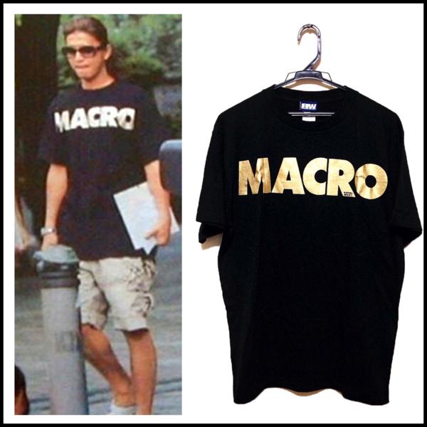 1円×3pcs キムタク私物新品MACRO/T-shirts HERO/SIZE L(文字、ロゴ 