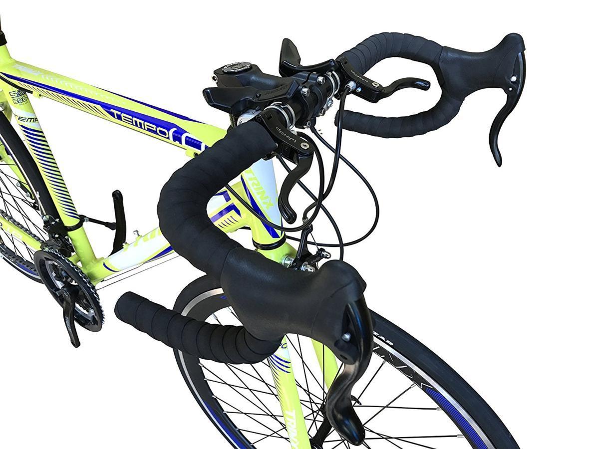 3251 【 ロードバイク 】 TRINX-TEMPO 540mm 【 限定 】 エントリーモデル シマノ21速 軽量アルミフレーム 黄青　1円　