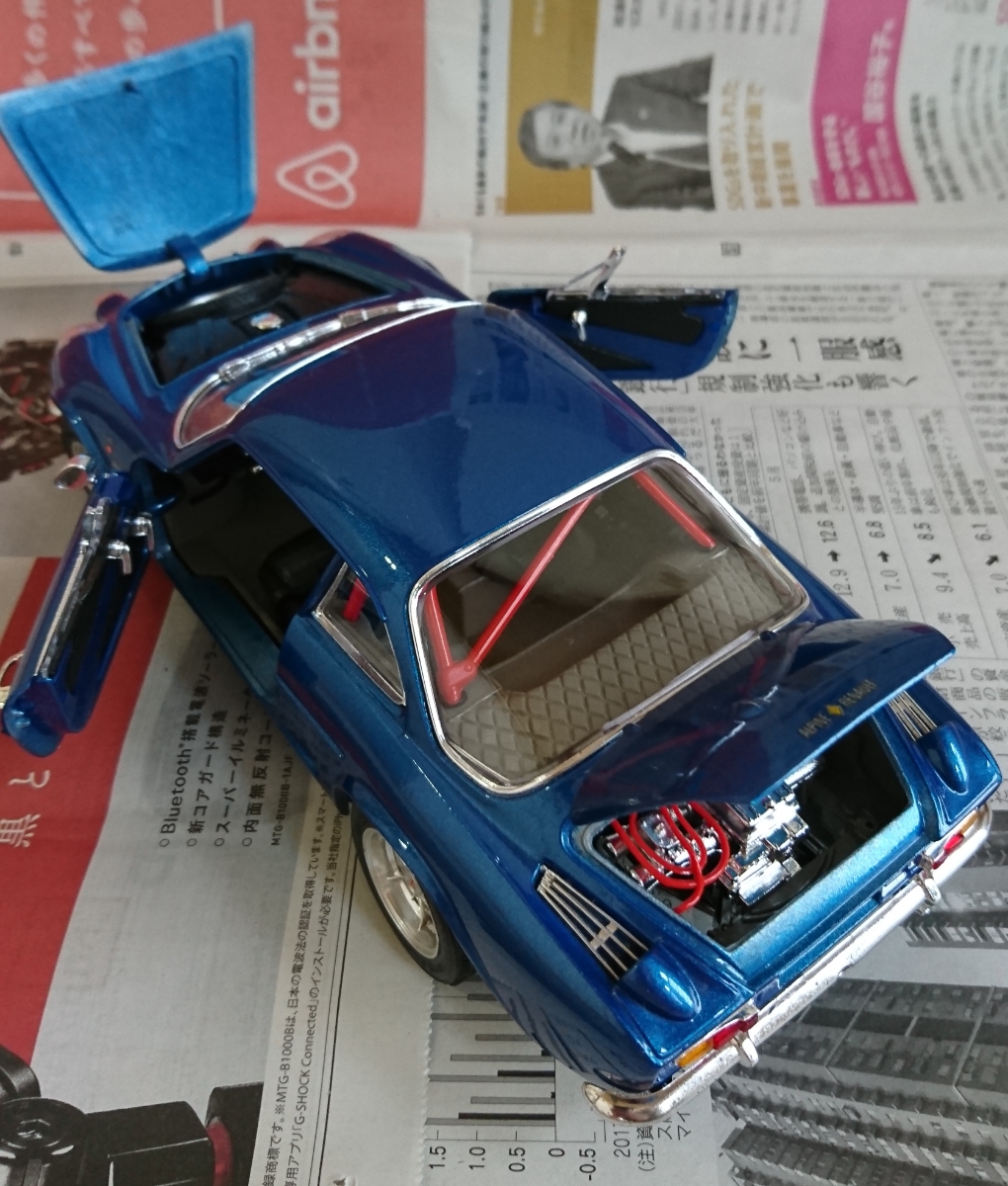 RENAULT ALPINE A110 1971 BLUE ブラーゴ1/16 アルピーヌA110 1600S