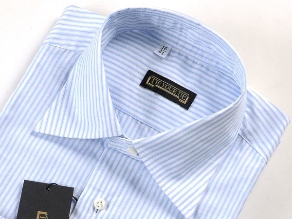 ◆【清涼感たっぷりの麻混素材！TIE YOUR TIE(タイユアタイ)/コットンリネンセミワイドカラーストライプシャツ3.7万】[tyt1857201] TIE YOUR | Online Shop ビー・アール