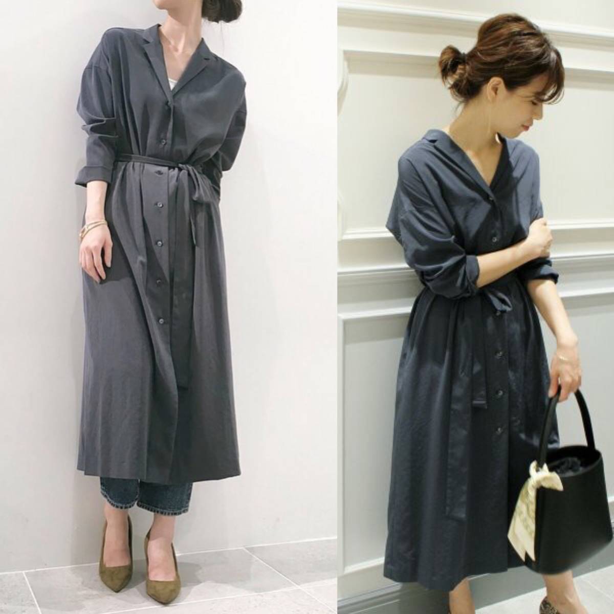 Plage ロング プラージュ シャツワンピース 0 plageのシャツワンピース 