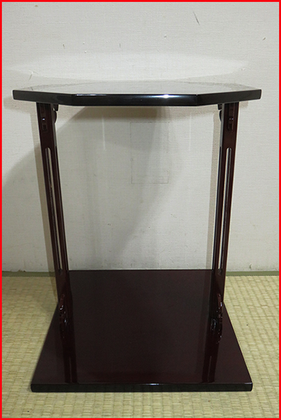 茶道具 棚 小棚 【淡々斎好写 溜塗 寿棚 】紙箱 2 裏流 裏千家 組立式