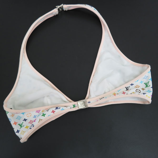 美品　LOUIS VUITTON ルイヴィトン ビキニ　スイムウエア 美品*ルイヴィトン*LV金具*モノグラム*マルチカラー*水着*三角 ビキニ