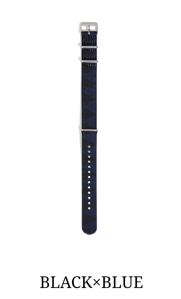 NEIGHBORHOOD NATO / E-BELT BLACK × BLUE ネイバーフッド 腕時計 ベルト