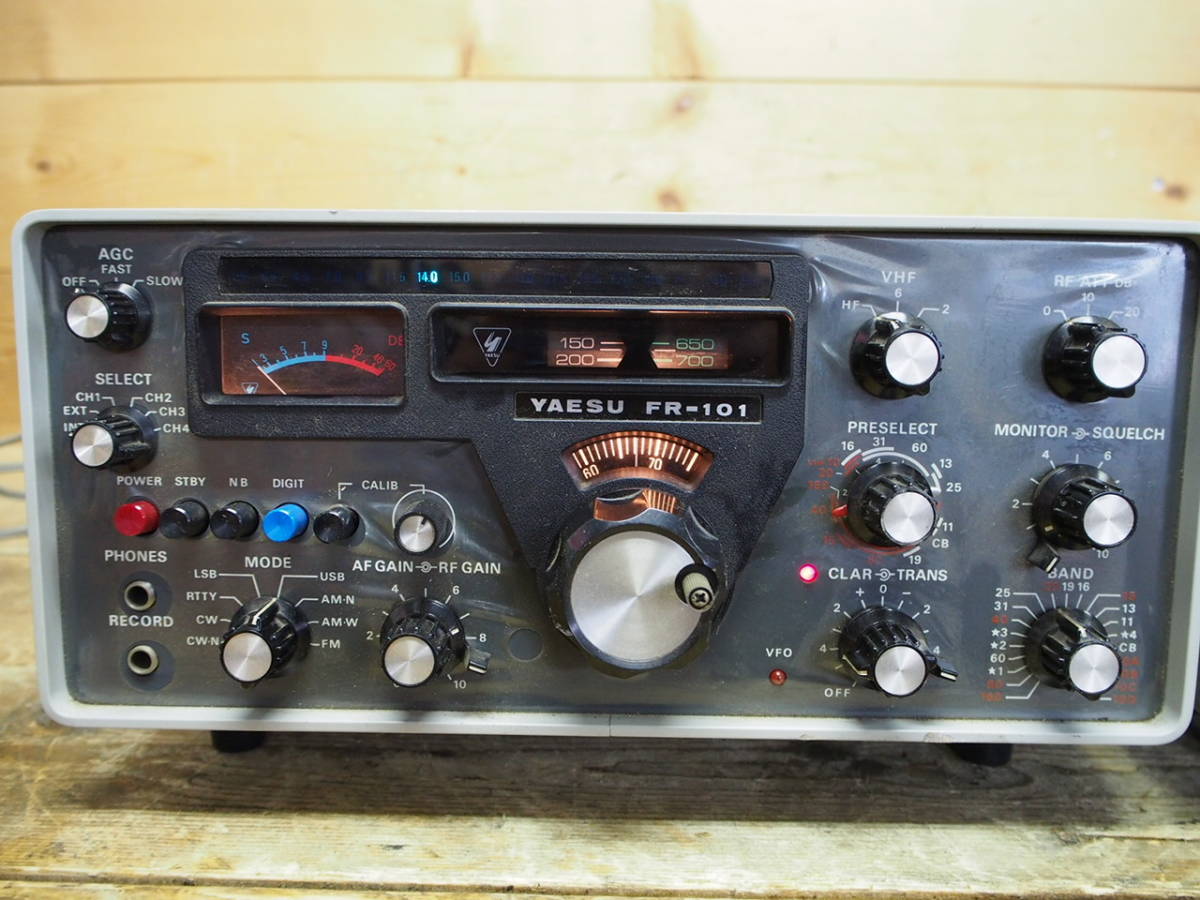 YAESU　FL-101、FR-101　八重洲無線　送・受信機 ☆YAESU ヤエス FR-101 FL-101 無線 送受信機 FR-101 YAESU 無線機