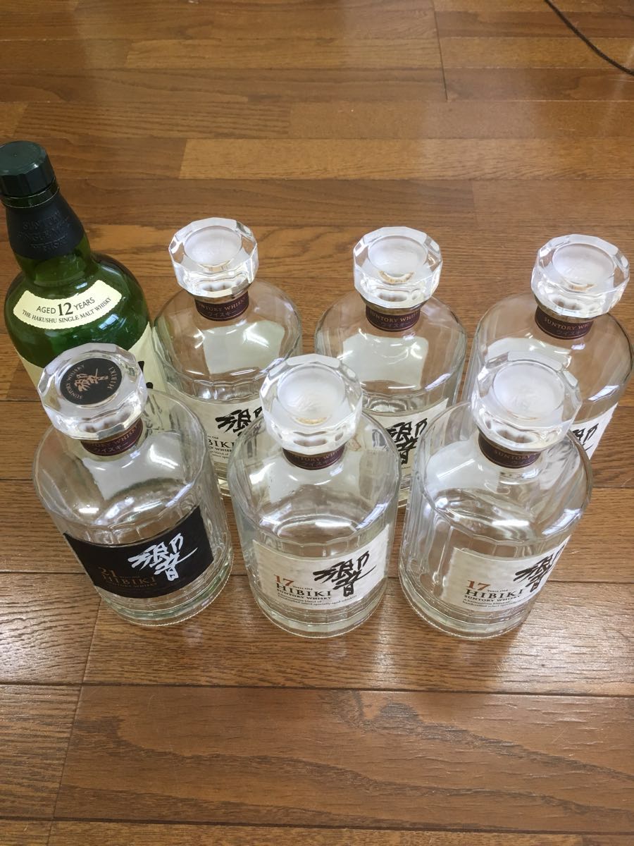 SUNTORY 山崎・白州18年・響17年・21年 空瓶5本セット（限定品含む