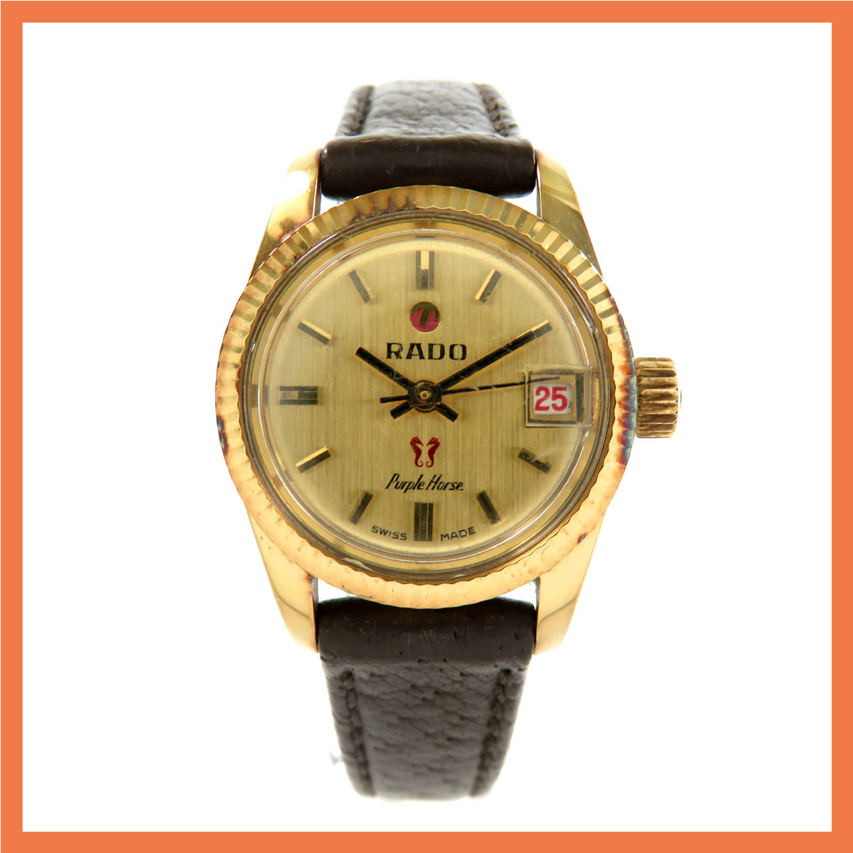 1円◇RADO◇ラドー◇Purple Horse◇パープルホース◇780-1◇腕時計◇手 