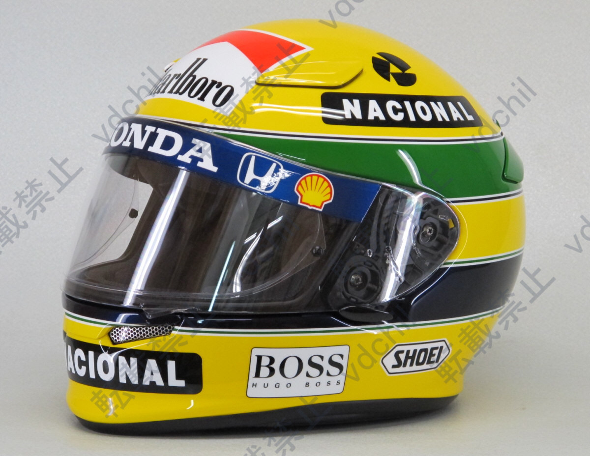 SHOEI アイルトン・セナレプリカヘルメット アイルトン・セナ レプリカヘルメット 92年仕様 SHOEI Z-6 Mサイズ(M