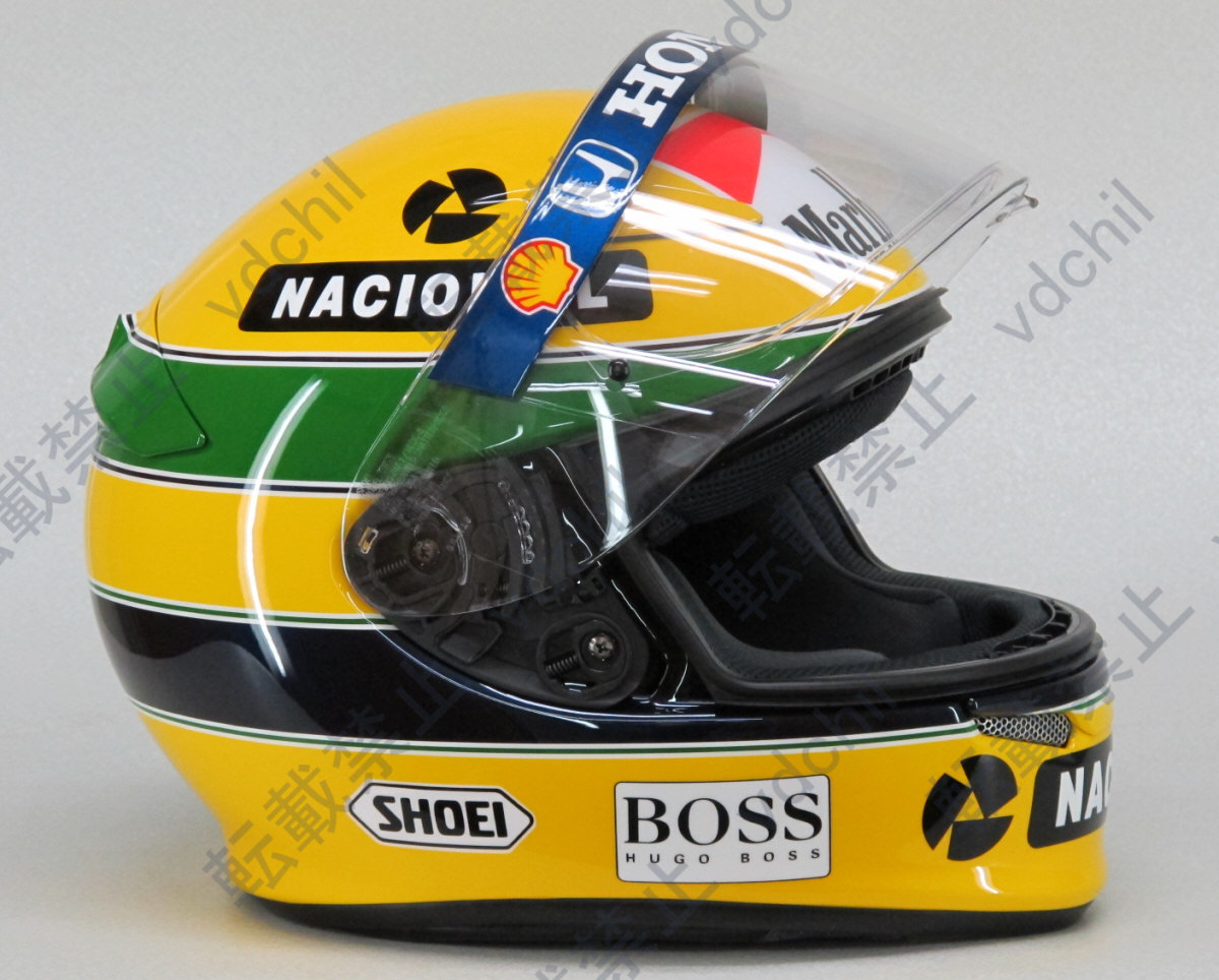 SHOEI アイルトン・セナレプリカヘルメット アイルトン・セナ レプリカヘルメット 92年仕様 SHOEI Z-6 Mサイズ(M