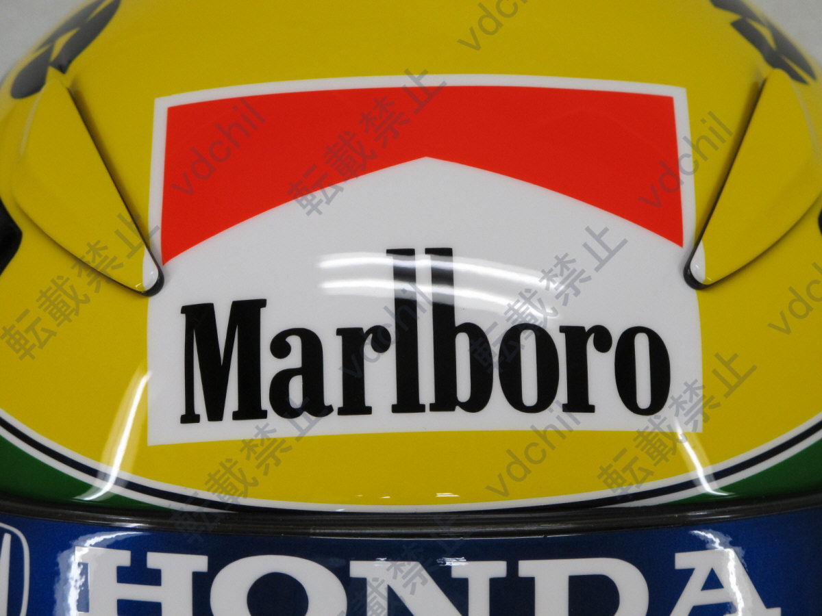 アイルトン・セナ レプリカヘルメット 92年仕様 SHOEI Z-6 Mサイズ(M