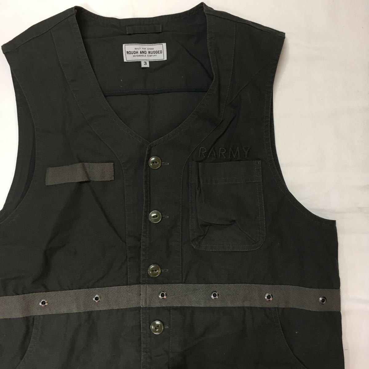 rough and rugged 中綿　レーシングベスト　ダウンベスト rough and rugged 中綿 レーシングベスト ダウンベスト Fashion Mens