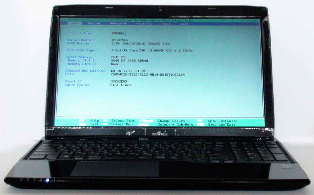 LIFEBOOK 中古品ノートパソコン富士通ノートPC 大画面15.6 2019&amp