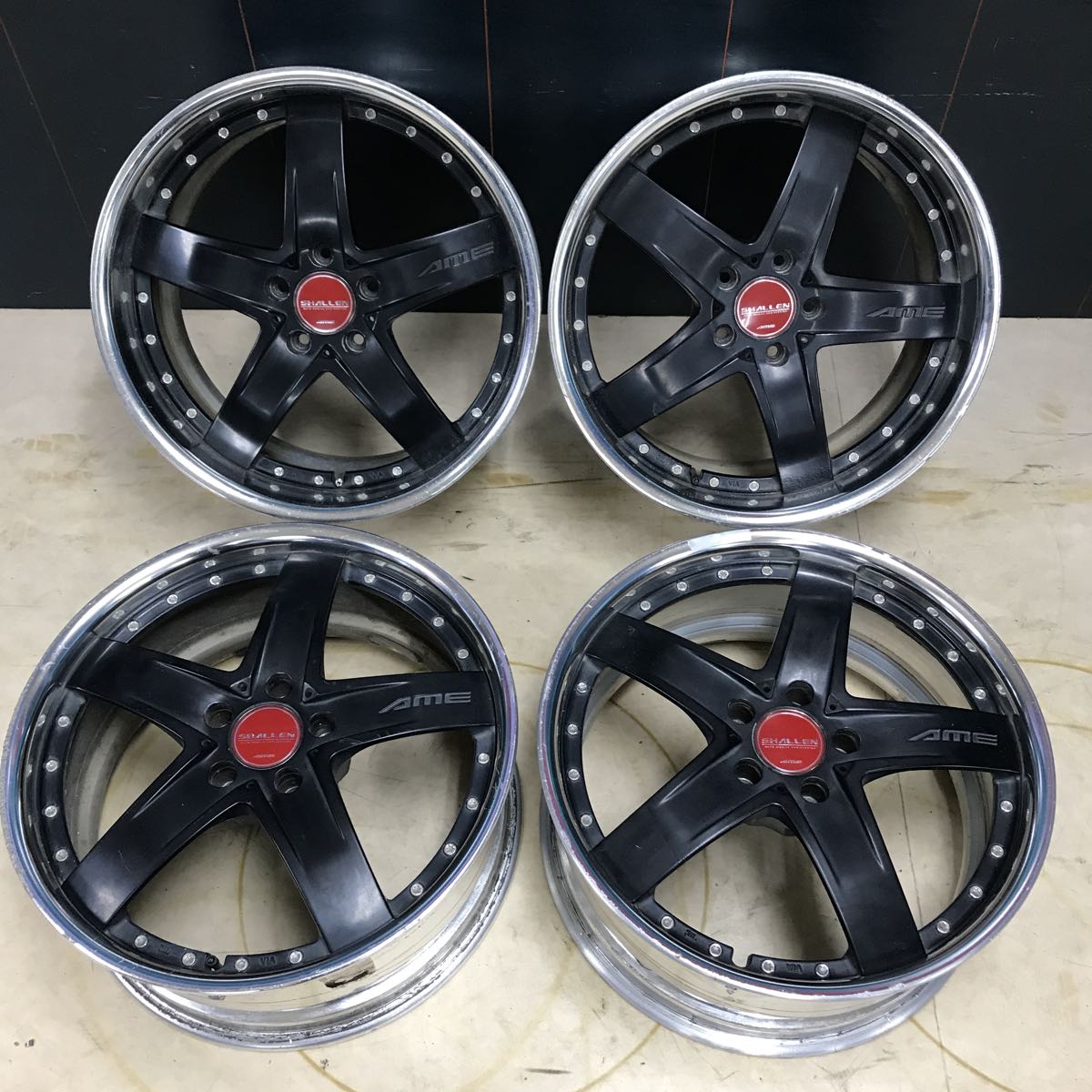 深リム AME SHALLEN シャレン 19インチ 8.5J 9.5J +43 5H 114.3 4