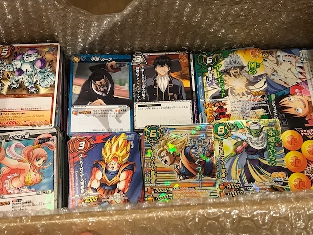 ワンピース ドラゴンボール トリコ 銀魂 ミラバト 大量 4500枚 カードダス 超w M Sr R プロモ等 キラカード多数 カードダス 処分 1円 ミラクルバトルカードダス 売買されたオークション情報 Yahooの商品情報をアーカイブ公開 オークファン Aucfan Com