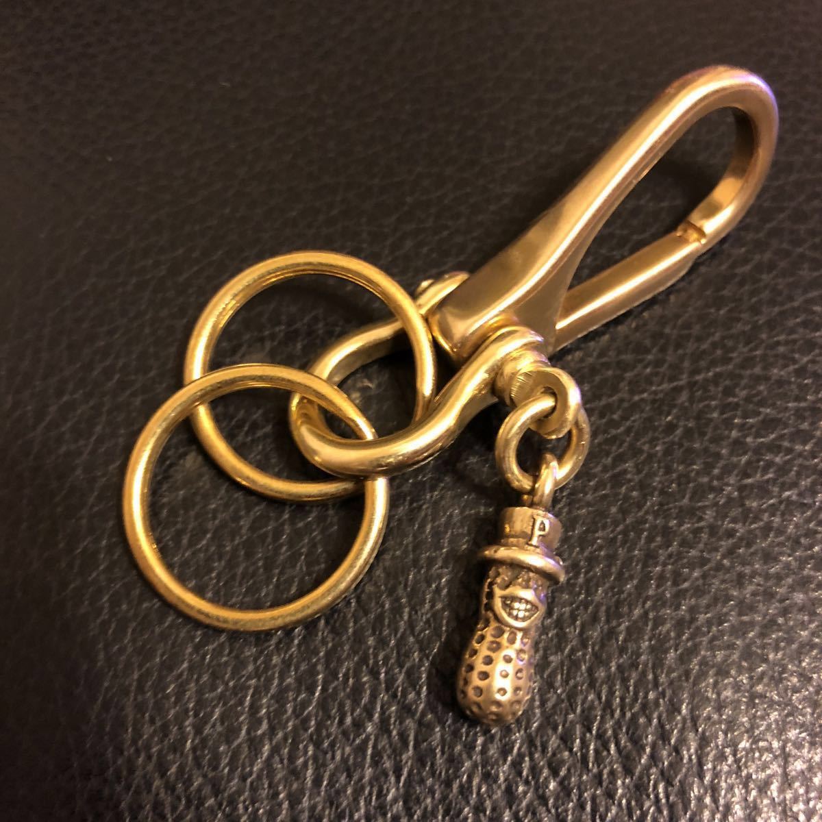 PEANUTS&Co. brass ピーナッツカンパニー キーホルダー 真鍮 ,真鍮製