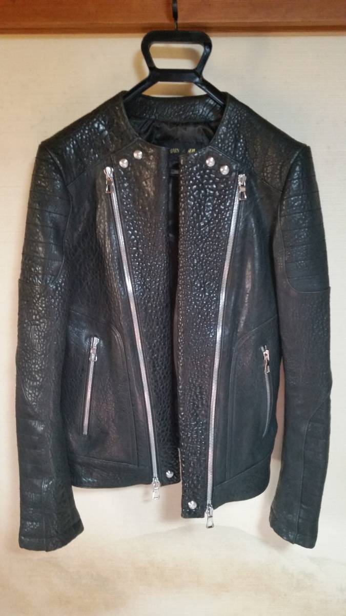  BALMAIN H&M バルマン レザー バイカー ライダース 48 極 正規品 balmain&times;h&m(男性用)｜売買されたオークション情報、yahooの商品情報をアーカイブ公開 - オークファン 男性用