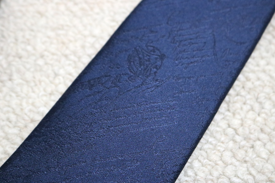 Berluti ベルルッティ シルクネクタイ 新品 カリグラフィ 正規店購入品