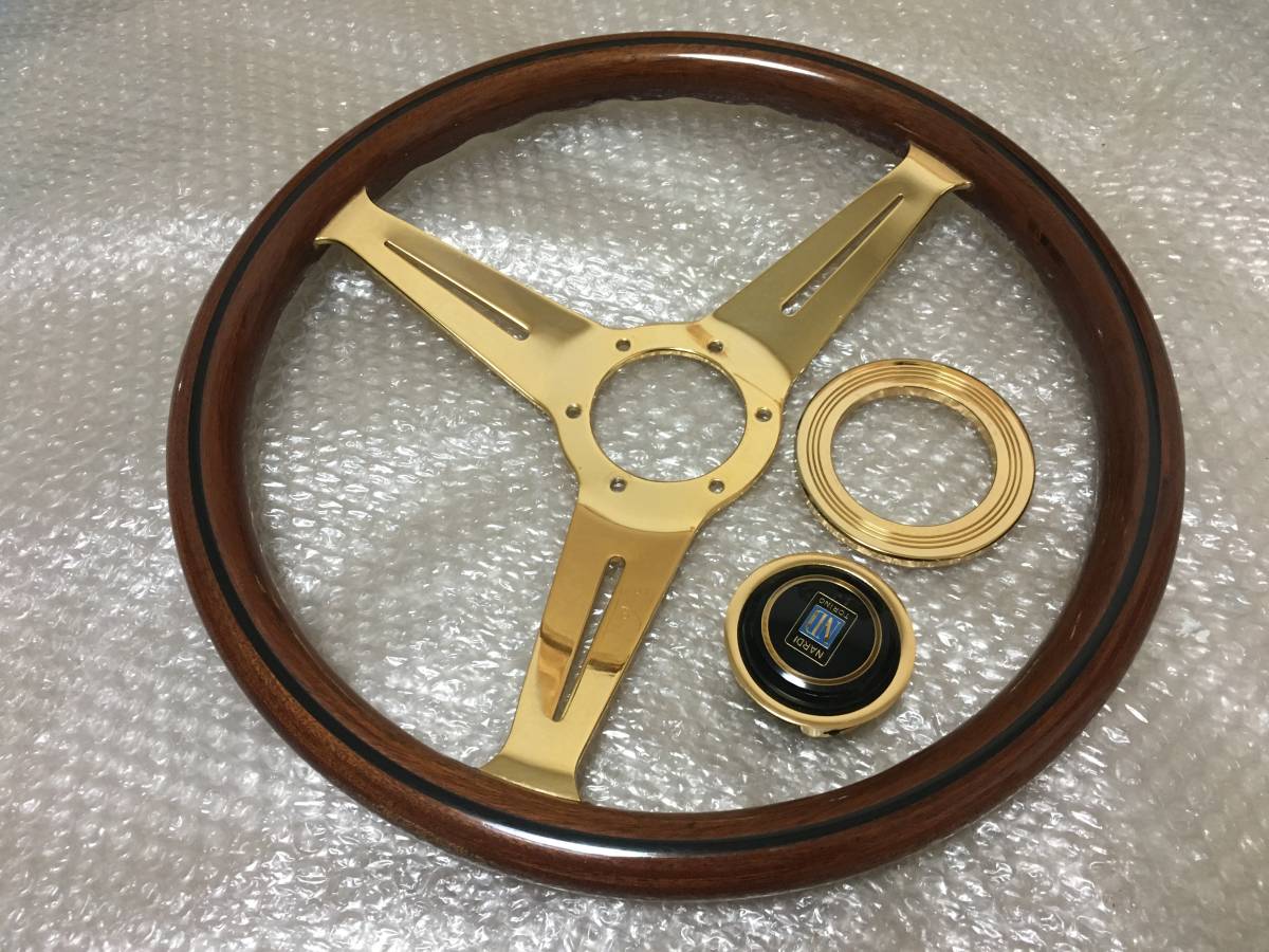 NARDI ナルディ ウッド クラシック ゴールド ステアリング ハンドル