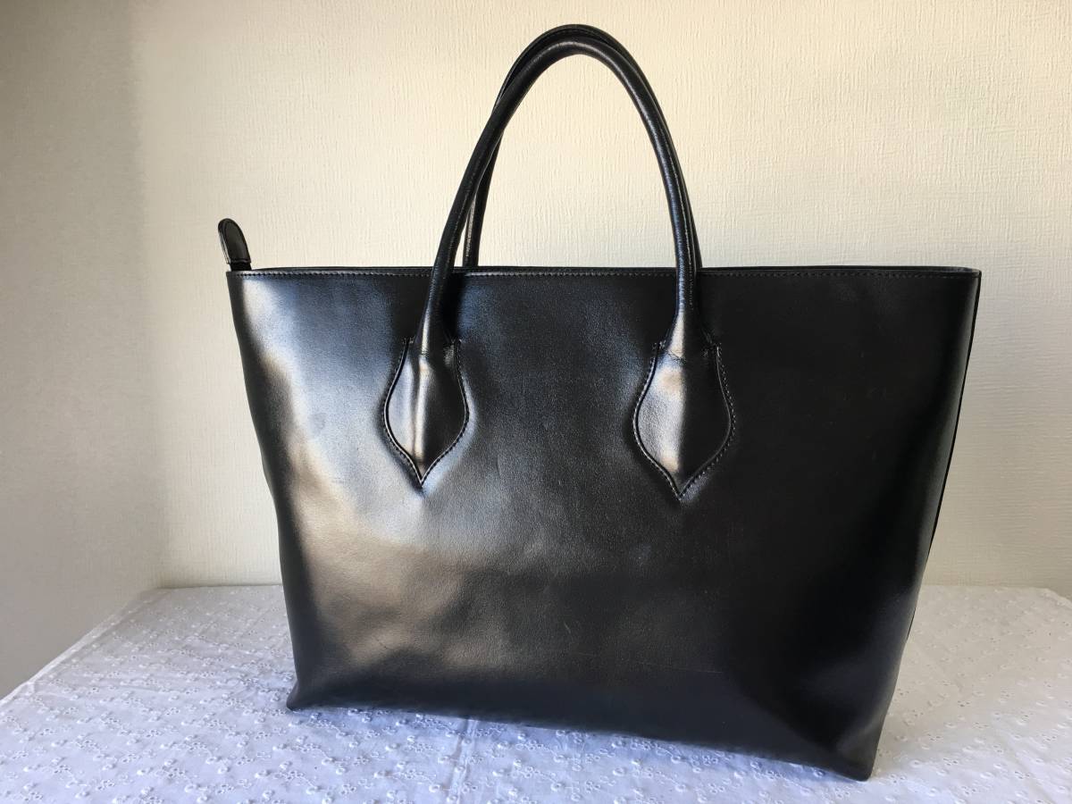 ☆良品☆22T726☆トートバッグ☆ FURLA フルラ レザー ブラック系