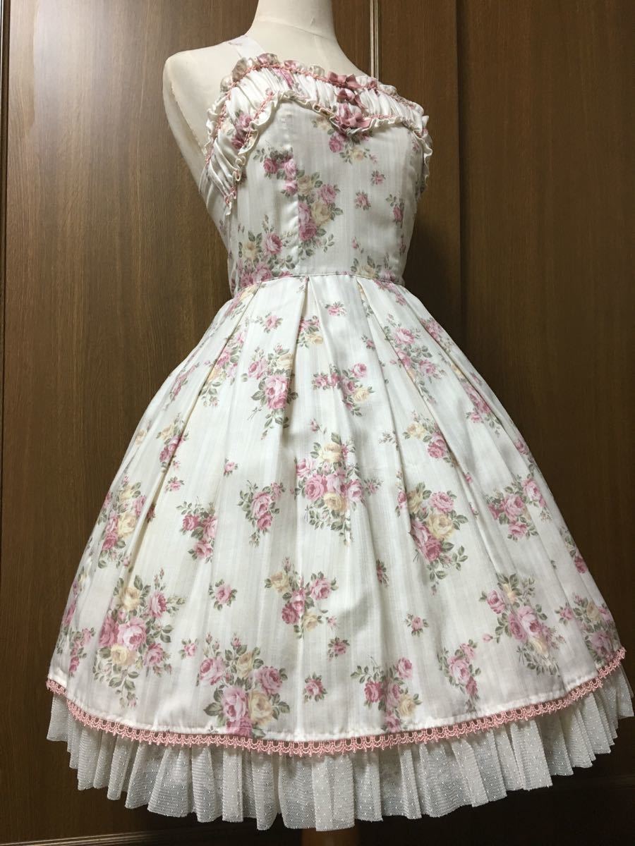 豊富な，限定セール innocent World イノセントワールド victorian maiden Mary magdalene好きな方 薔薇 ピンク jsk 