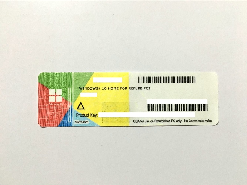 正規品 WINDOWS 10 HOME FOR REFURB PCS プロダクトキーシール 1枚(その他)｜売買されたオークション情報 ...
