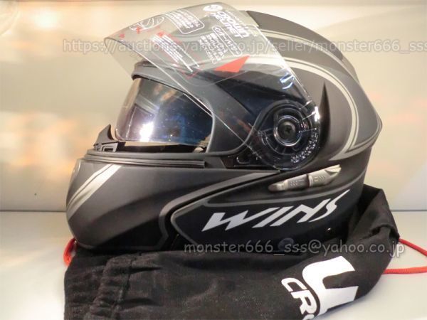在庫セール 激安 生産終了タイプ WINS CR-IV Quattro(クワトロ) ハチプロモデル Lサイズ マットブラック/シルバー
