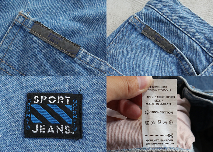 18ss gourmet jeans グルメジーンズ TYPE 3 ACTIVE SHORTS アクティブ
