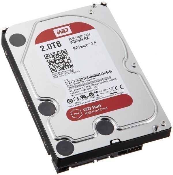 WD WD20EFRX 4306時間(約:179日) Red 2TB 高信頼 内蔵HDD 3.5インチ SATA NAS ハードディスク D850