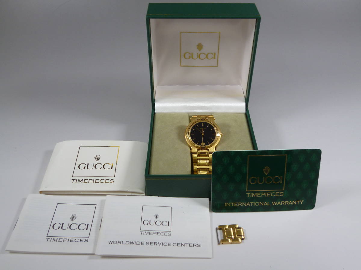 動作確認済◇GUCCI◇グッチ◇9200◇M◇腕時計◇メンズ◇クオーツ◇電池 