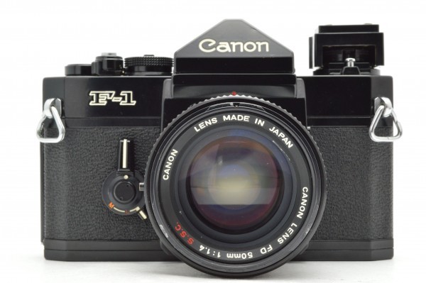 ◇ Canon キヤノン 旧 F-1 ブラック + FD 50mm F1.4 S.S.C. 大口径