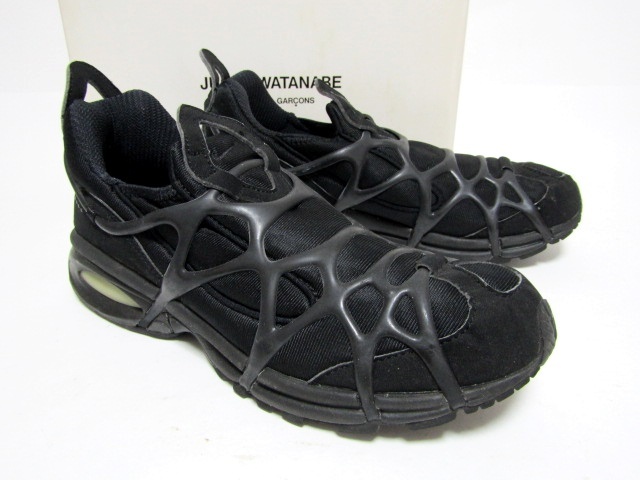 1円スタート 00年製 JUNYA WATANABE ギャルソン別注 NIKE AIR KUKINI BLACK OG 609039-001 9.5us 27.5cm ブラック 黒 クキニ 中古 D324-12