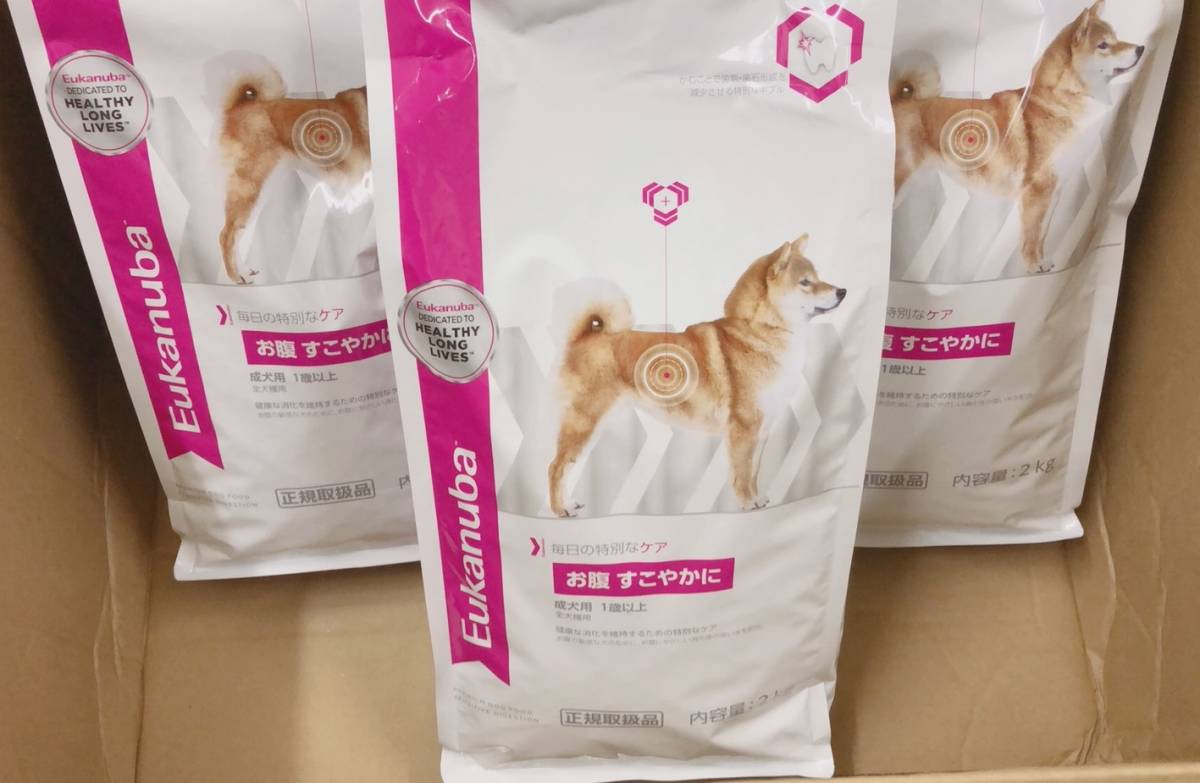 ユーカヌバ お腹すこやかに 成犬用 1歳以上 2kg×3袋_1