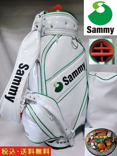 Sammy 非売品 サミー ゴルフ キャディバッグ 猛獣王 エナメル 3点 レア