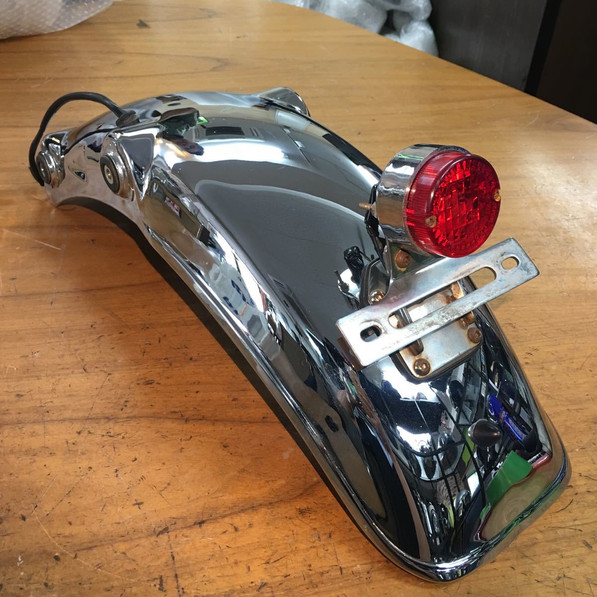SR400 インナーリアフェンダー 社外 中古 バイク 部品 1JR RH01J