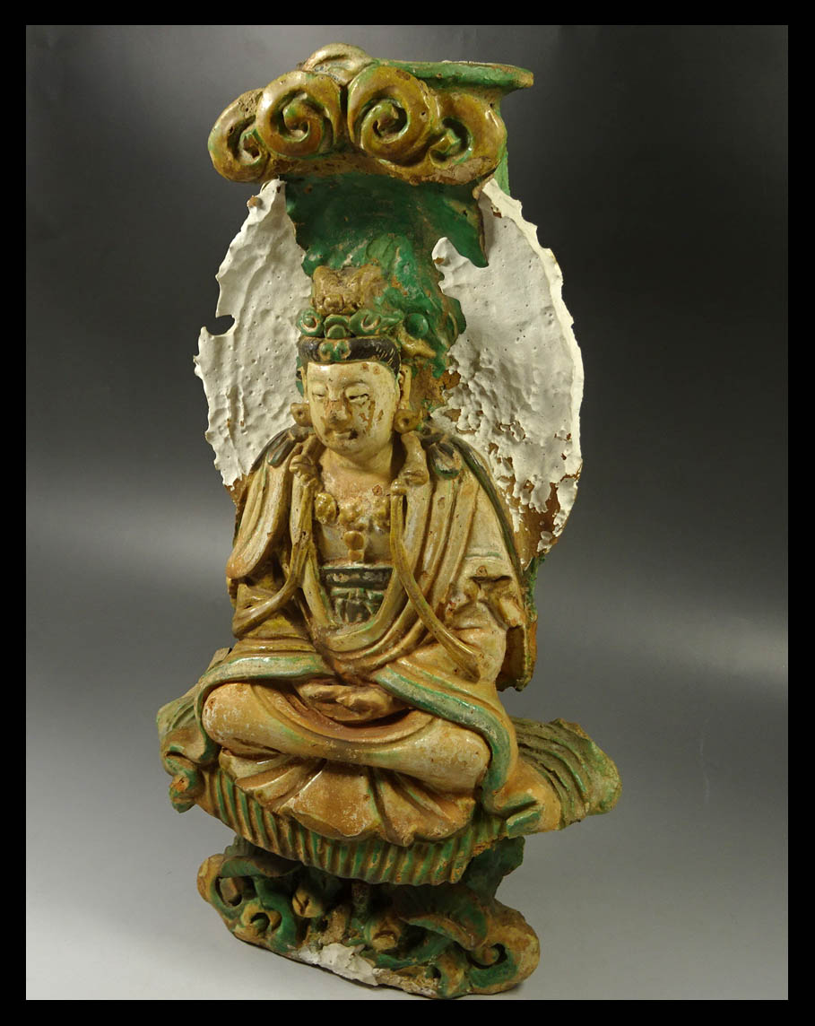 仏像 釈迦如来像 唐物 緑屋z□ 中国古玩 銅製 時代物 明仏 仏教美術