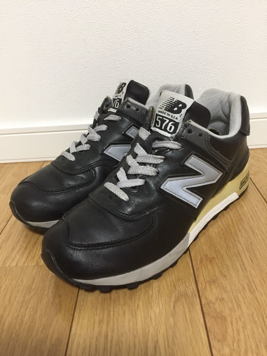 【HOT，2025】 アメリカ製 ニューバランス 576 ブラック レザー 25cm M576BKJ newbalance /1400 1300 996(25.0cm)｜売買されたオークション情報、yahooの商品情報をアーカイブ公開 - オークファン 25.0cm