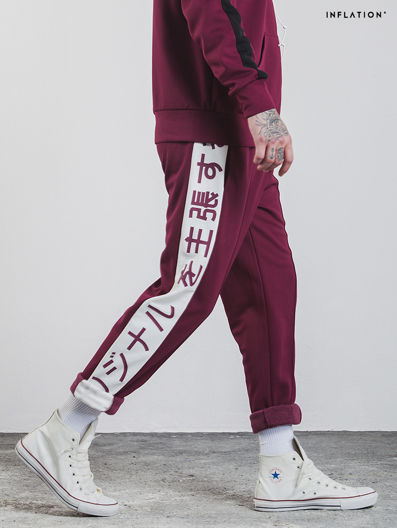 KP38 サイドライン ロゴ トラックパンツ スキニーパンツ ストリート 