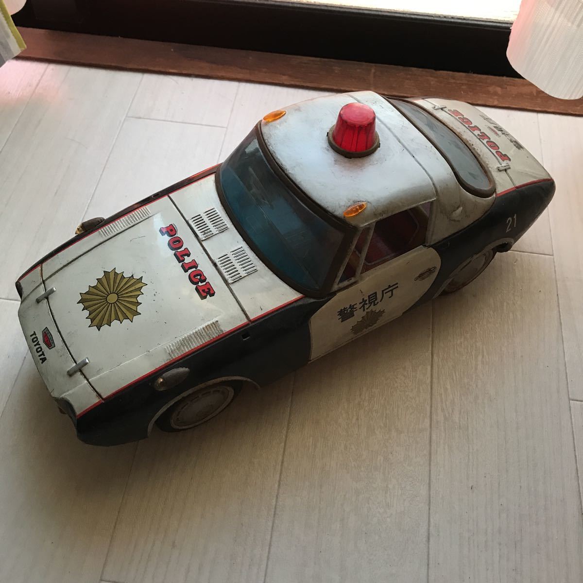 トヨタスポーツ800 アサヒ玩具 ブリキ 警視庁パトロールカー ヨタハチ 