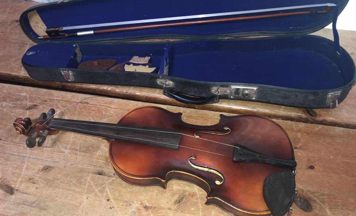 楽器・機材 Narudan バイオリン No.1204 4/4 日本製【弓・ケース付】