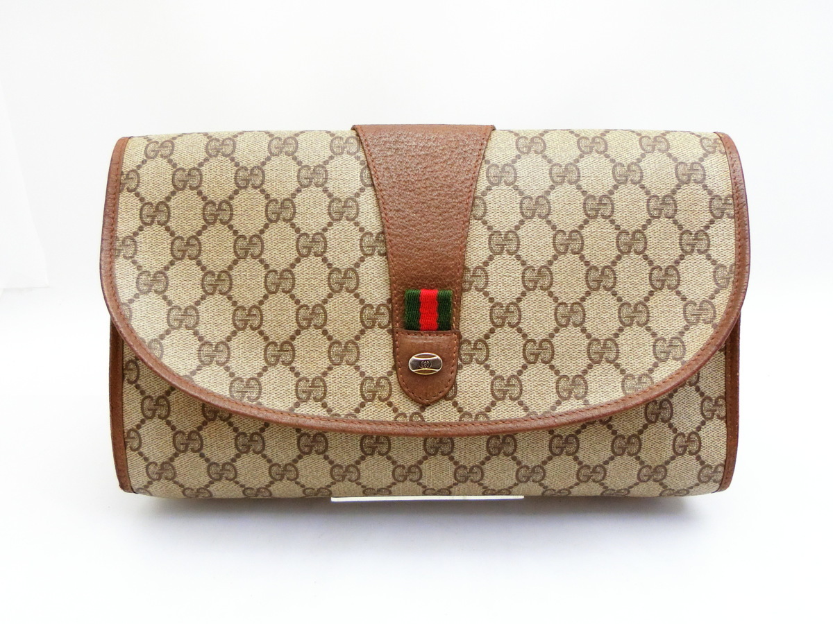 ◇AB6307 GUCCI グッチ オールドグッチ GGプラス シェリー クラッチ