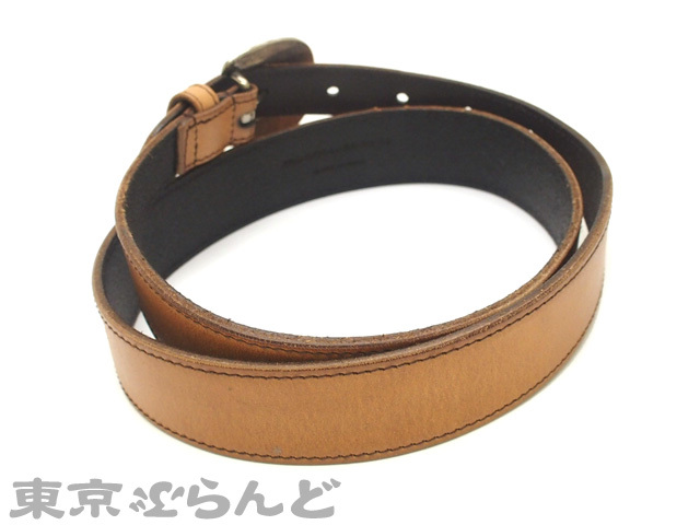 101327546☆サンローランパリ Saint Laurent PARIS レザーベルト  