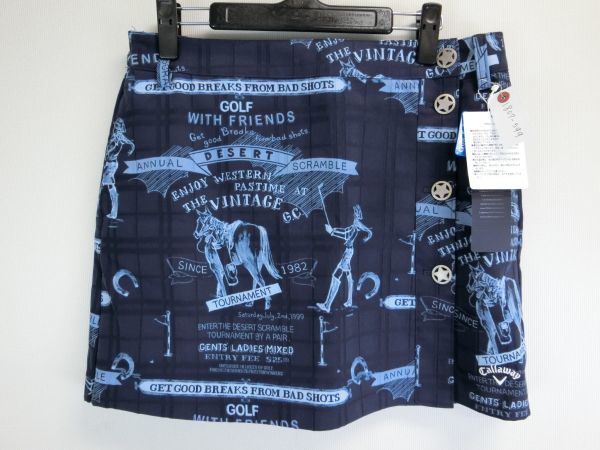 定番人気，SALE 品 ゴルフウェア Callaway キャロウェイ スカート インナーパンツ付 紺/人馬柄 レディース LL(スカート)｜売買されたオークション情報、yahooの商品情報をアーカイブ公開 - オークファン スカート