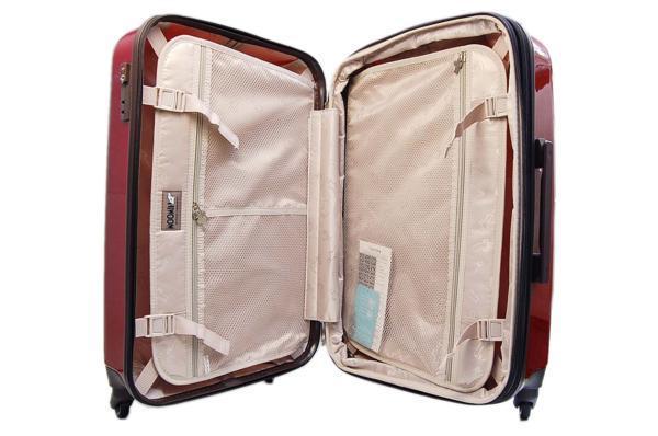 U495/新品 ムーミン 幅拡張式 スーツケース キャリー リトルミイ 赤