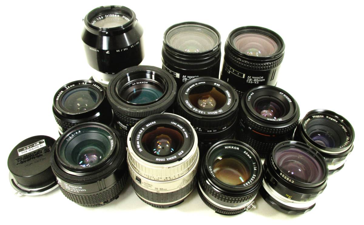 〇 ニコン/NIKON カメラレンズ 12点セット AF／M等 【公式通販】
