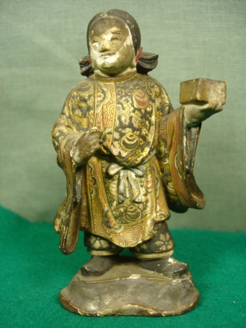 時代物 木製精密人形 仏教美術 古美術骨董 希少 k144 時代 木彫 仏教