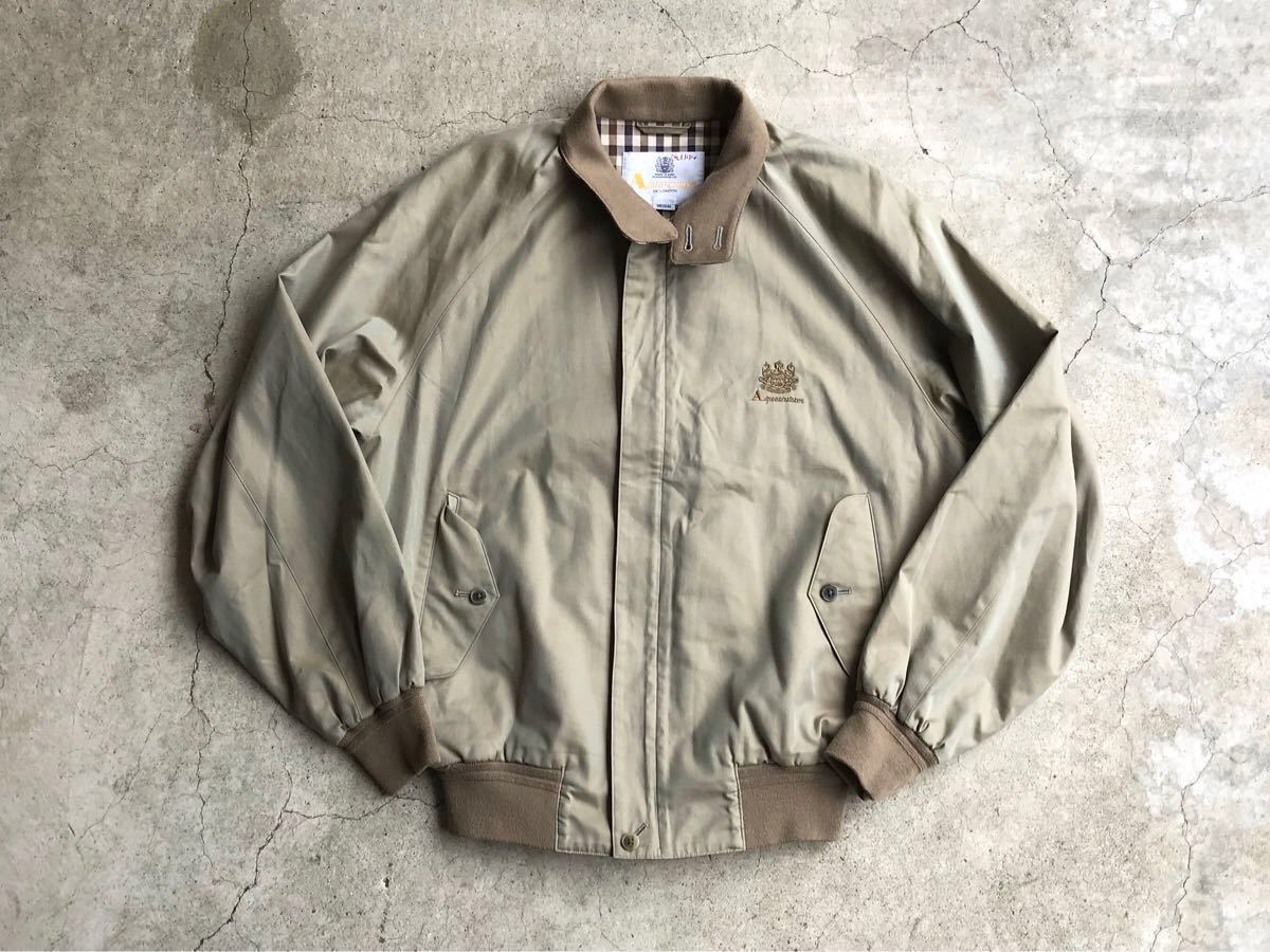 Aquascutum 裏地チェック柄スイングトップ Mサイズ アクアスキュータム 