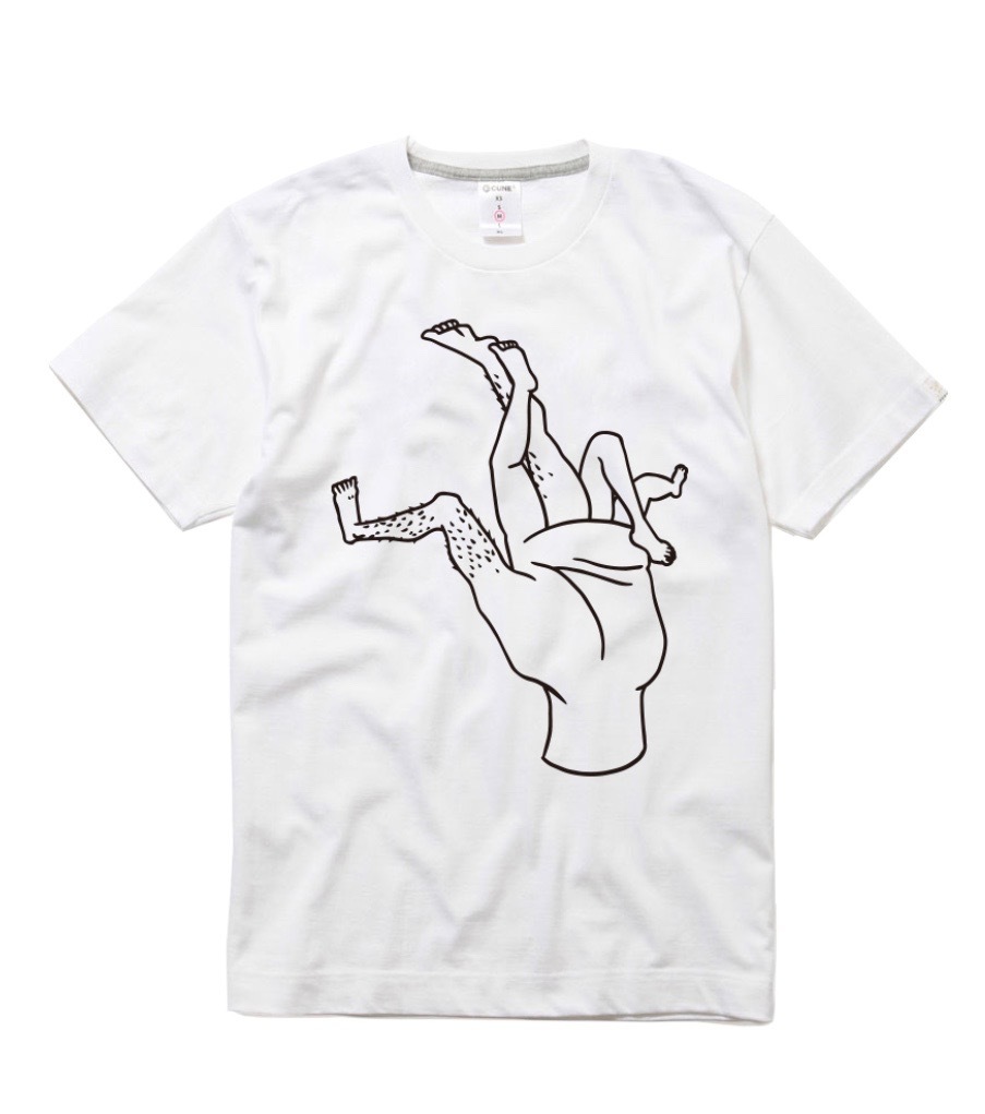 最新作，人気SALE レア キューン CUNE ONLINE STORE 5周年記念限定品 5th Anniv. T-shirt 五本指足 Tシャツ Mサイズ 白(イラスト、キャラクター)｜売買されたオークション情報、yahooの商品情報をアーカイブ公開 - オーク Mサイズ
