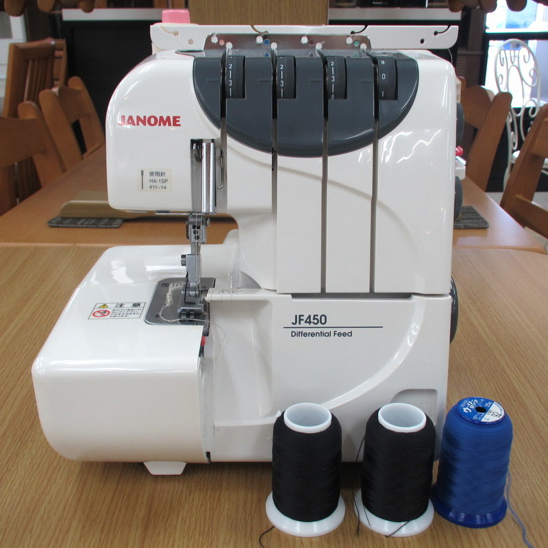 ロックミシン JF450 ジャノメ 793型 JANOME - メルカリ 4本の通販 通電 
