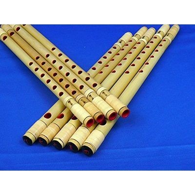 大特価 【お祭り・お囃子用 篠笛】入門用 篠笛 籐巻【7穴7本調子】