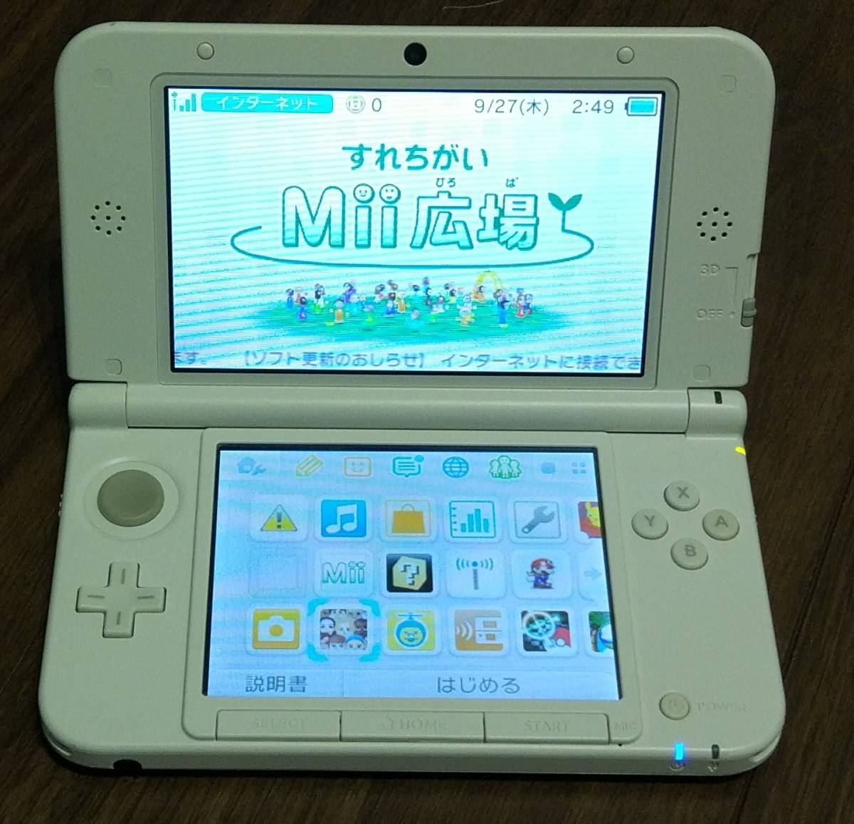 ◇◇動作確認済!NINTENDO 3DS LL(ホワイト) の本体のみ◇◇ LL パール